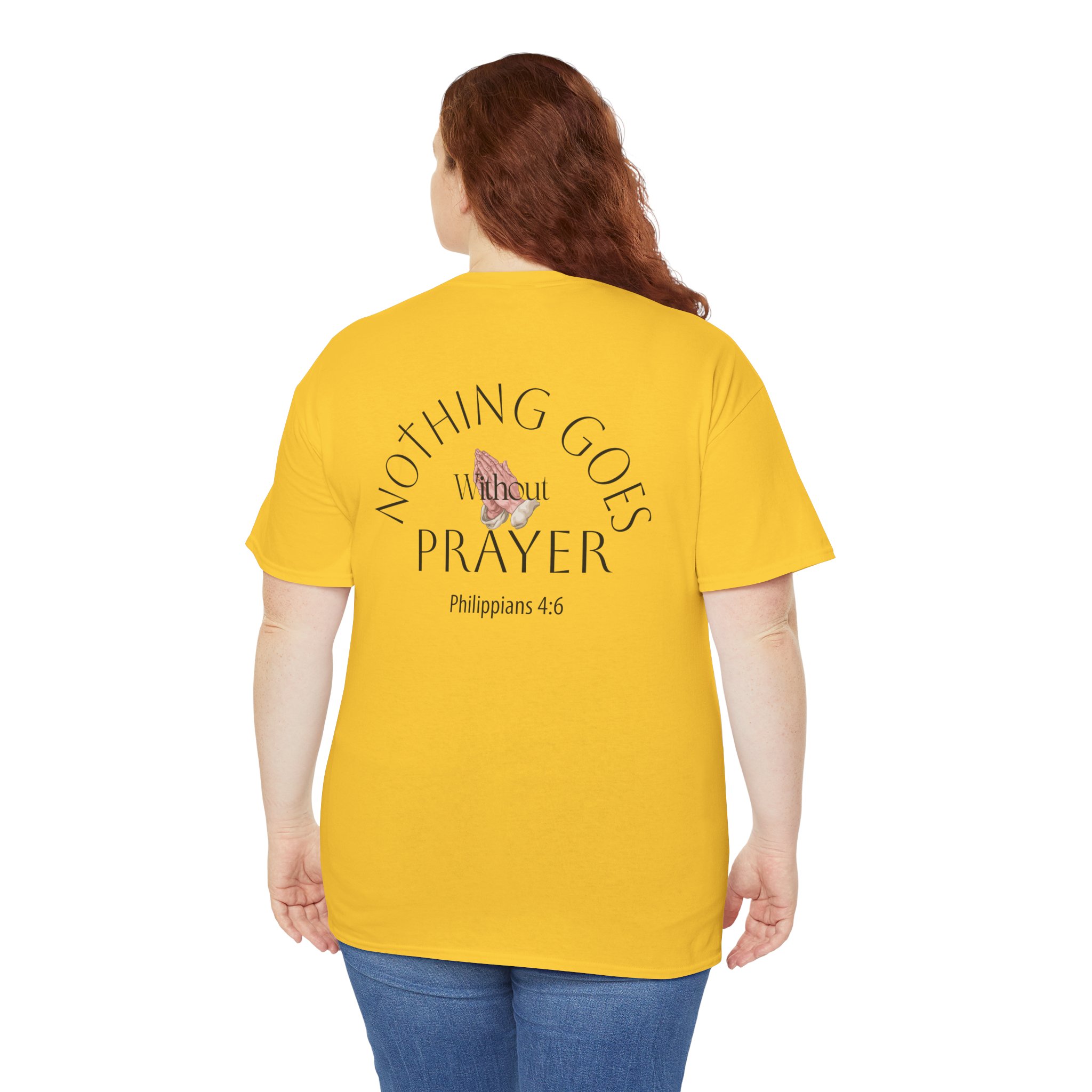 Nothing Goes Without Prayer T-Shirt – Philippians 4:6 Scripture Tee | Inspirational Christian Apparel - Image 33