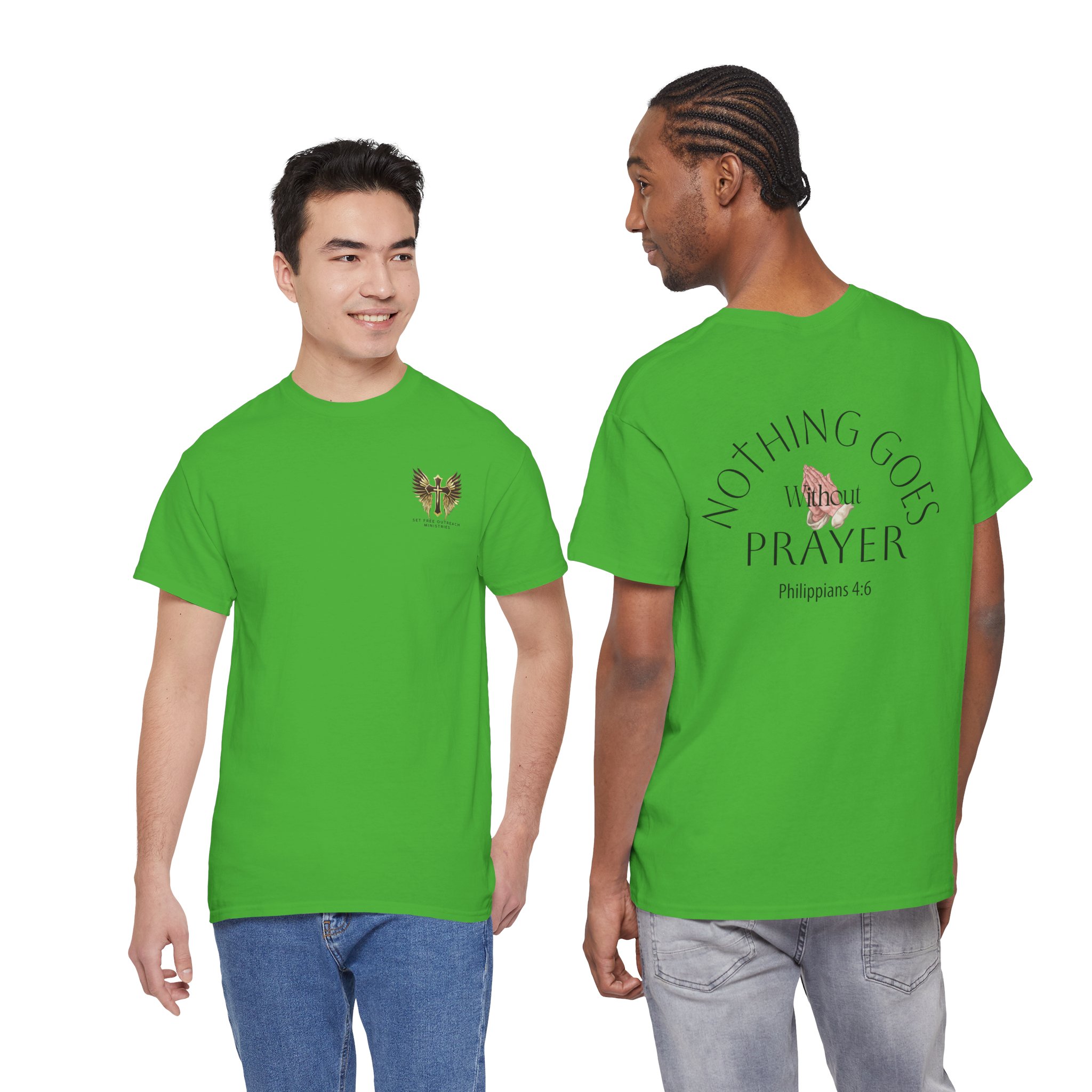 Nothing Goes Without Prayer T-Shirt – Philippians 4:6 Scripture Tee | Inspirational Christian Apparel - Image 46