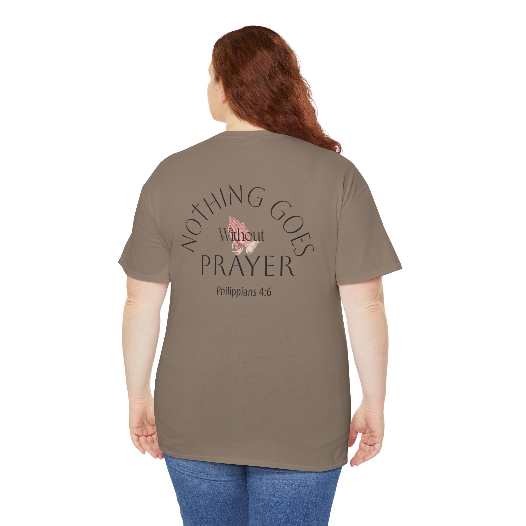 Nothing Goes Without Prayer T-Shirt – Philippians 4:6 Scripture Tee | Inspirational Christian Apparel - Image 24