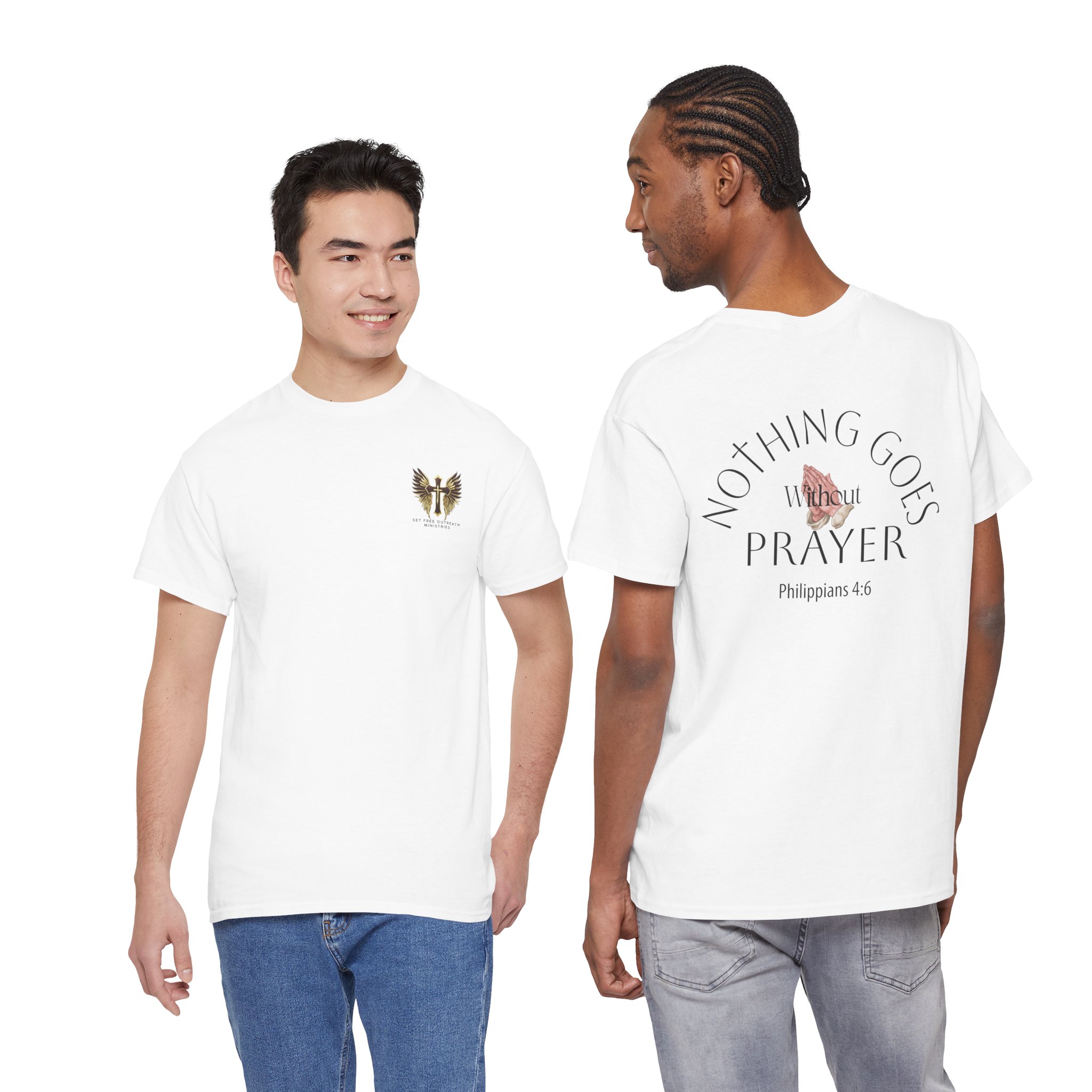 Nothing Goes Without Prayer T-Shirt – Philippians 4:6 Scripture Tee | Inspirational Christian Apparel - Image 17