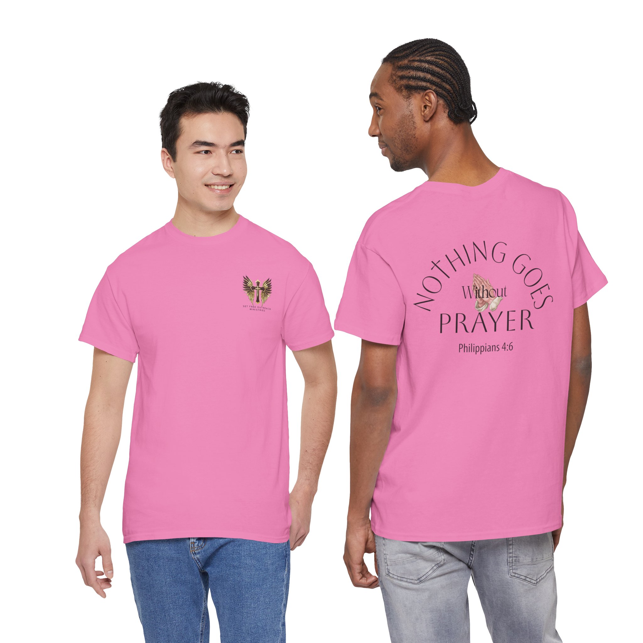 Nothing Goes Without Prayer T-Shirt – Philippians 4:6 Scripture Tee | Inspirational Christian Apparel - Image 94
