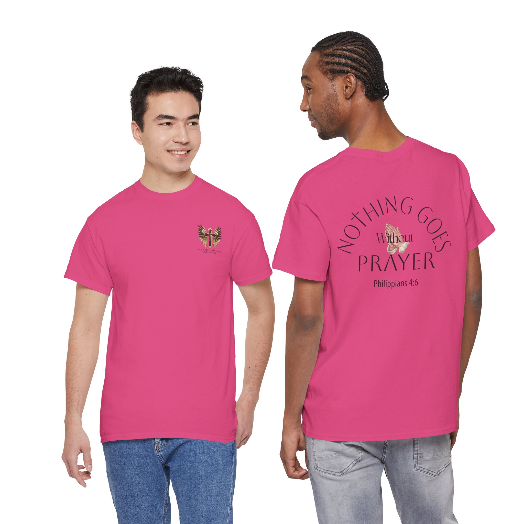Nothing Goes Without Prayer T-Shirt – Philippians 4:6 Scripture Tee | Inspirational Christian Apparel - Image 104