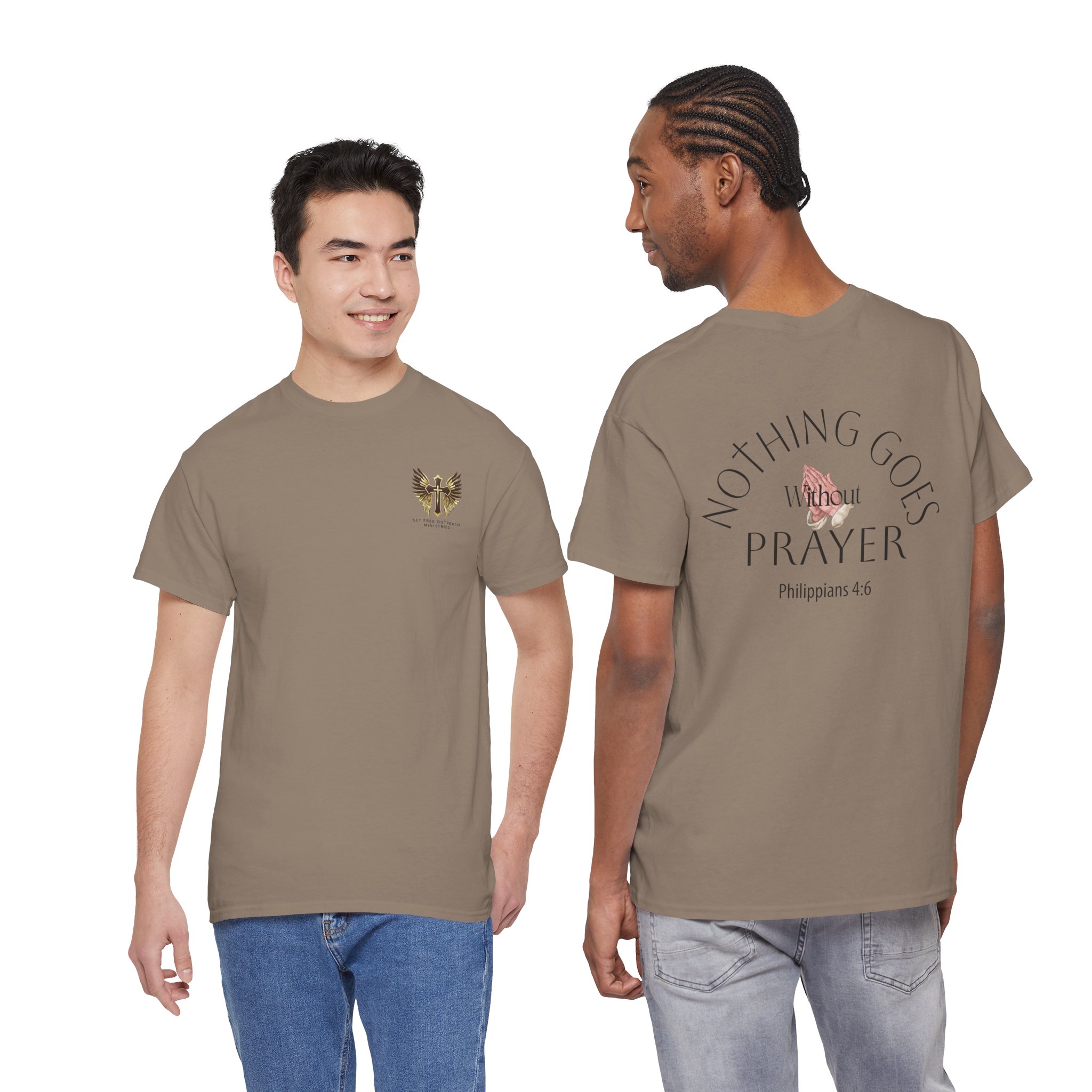 Nothing Goes Without Prayer T-Shirt – Philippians 4:6 Scripture Tee | Inspirational Christian Apparel - Image 27