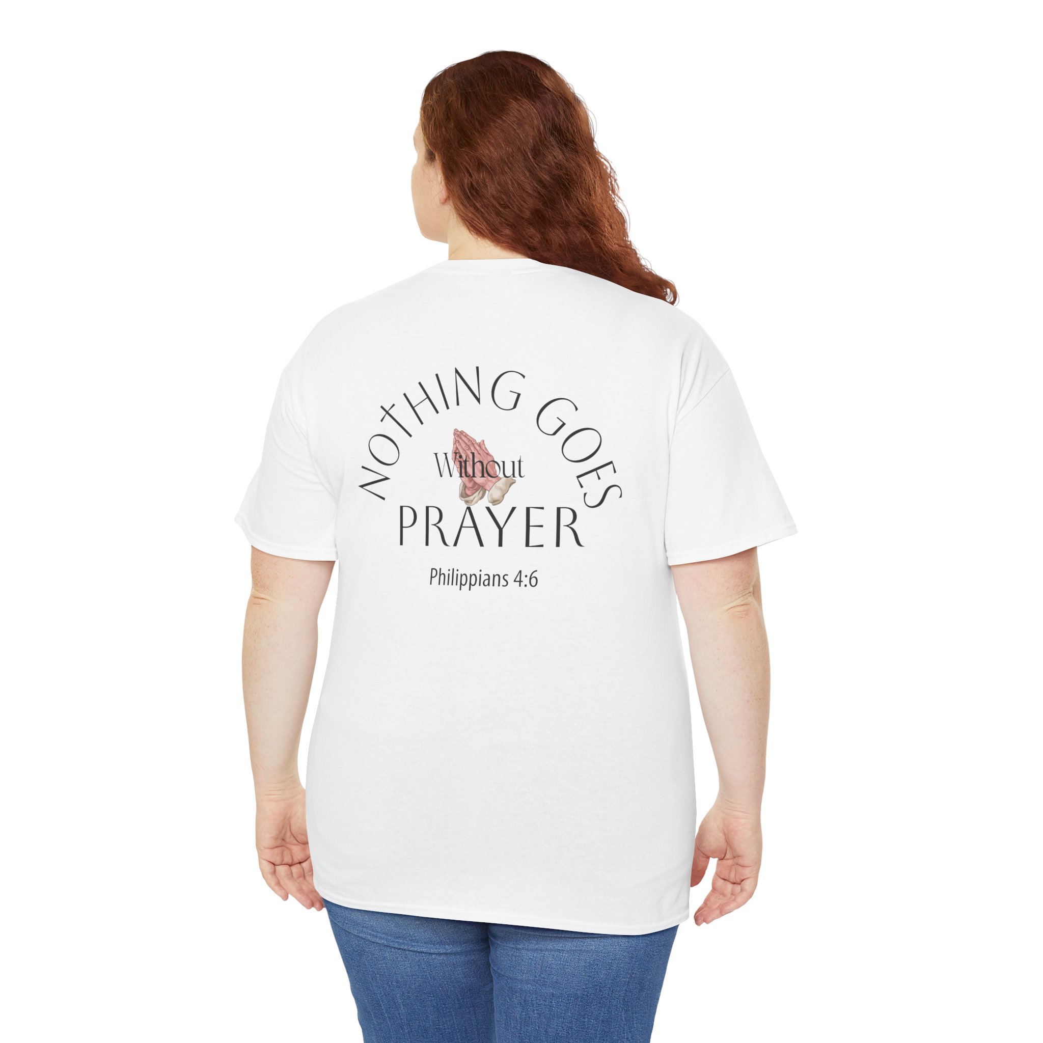 Nothing Goes Without Prayer T-Shirt – Philippians 4:6 Scripture Tee | Inspirational Christian Apparel - Image 14