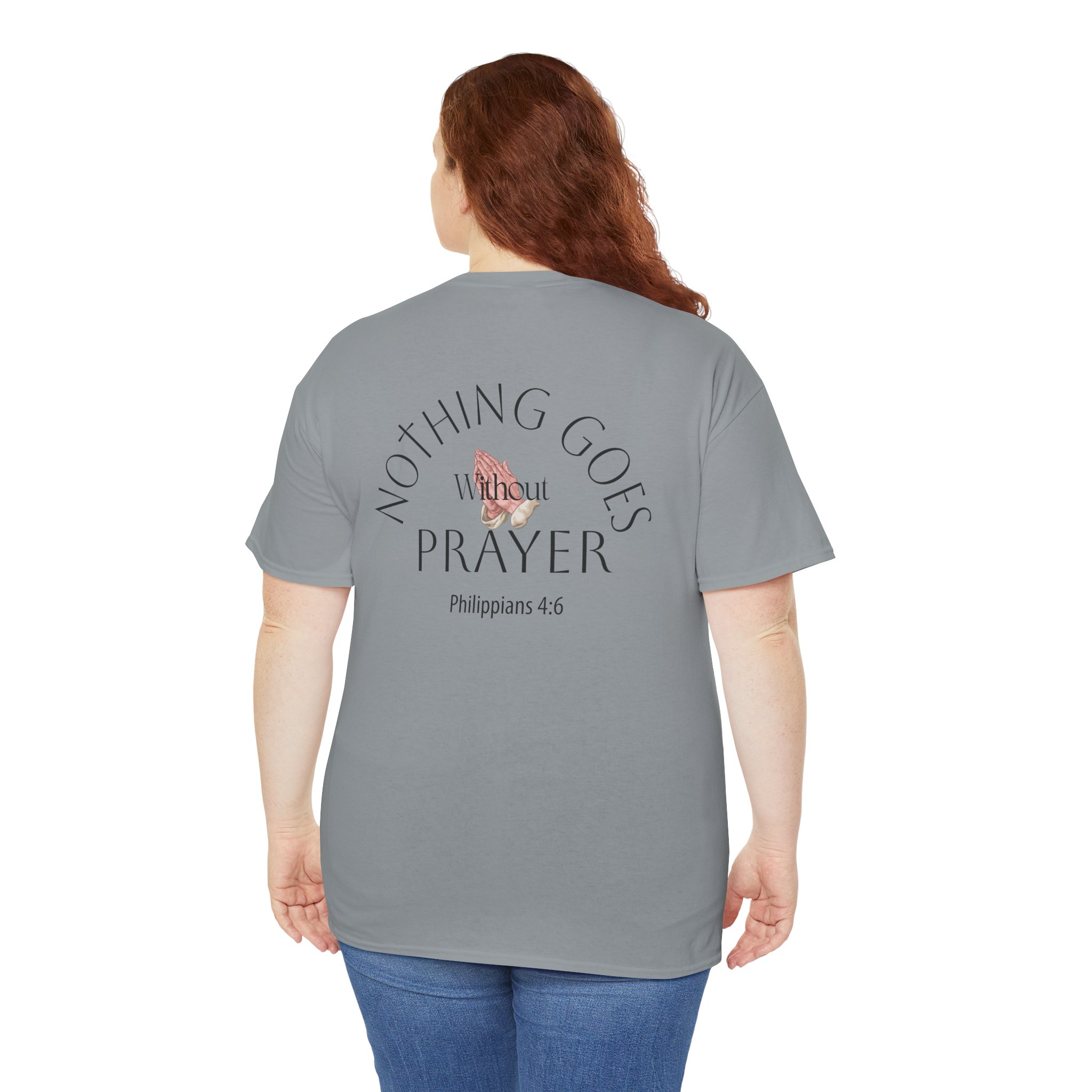 Nothing Goes Without Prayer T-Shirt – Philippians 4:6 Scripture Tee | Inspirational Christian Apparel - Image 53